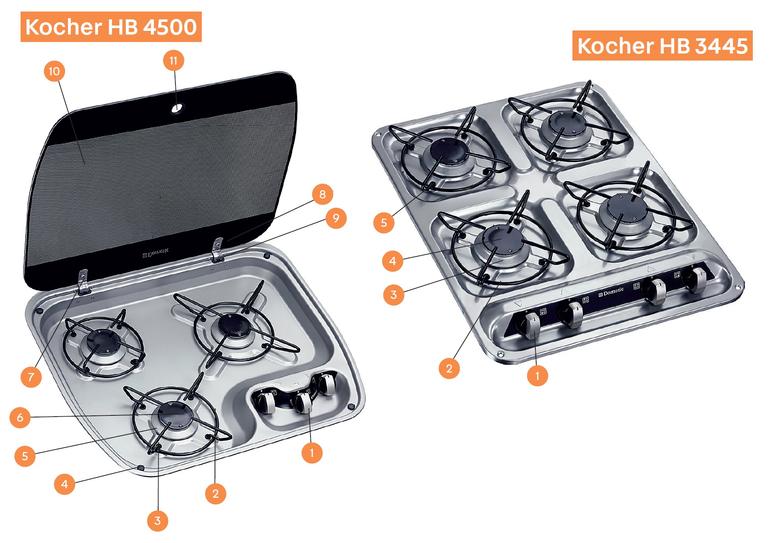 DOMETIC Tűzhely HBG 4500 alkatrészek
