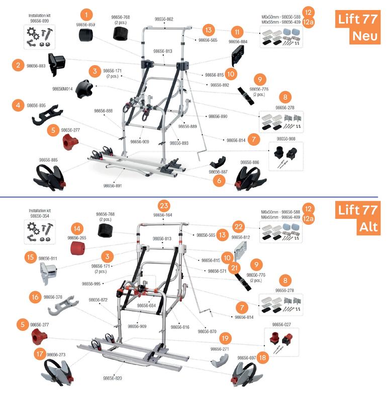 Carry Bike Lift 77 E-Bike alkatrészek 