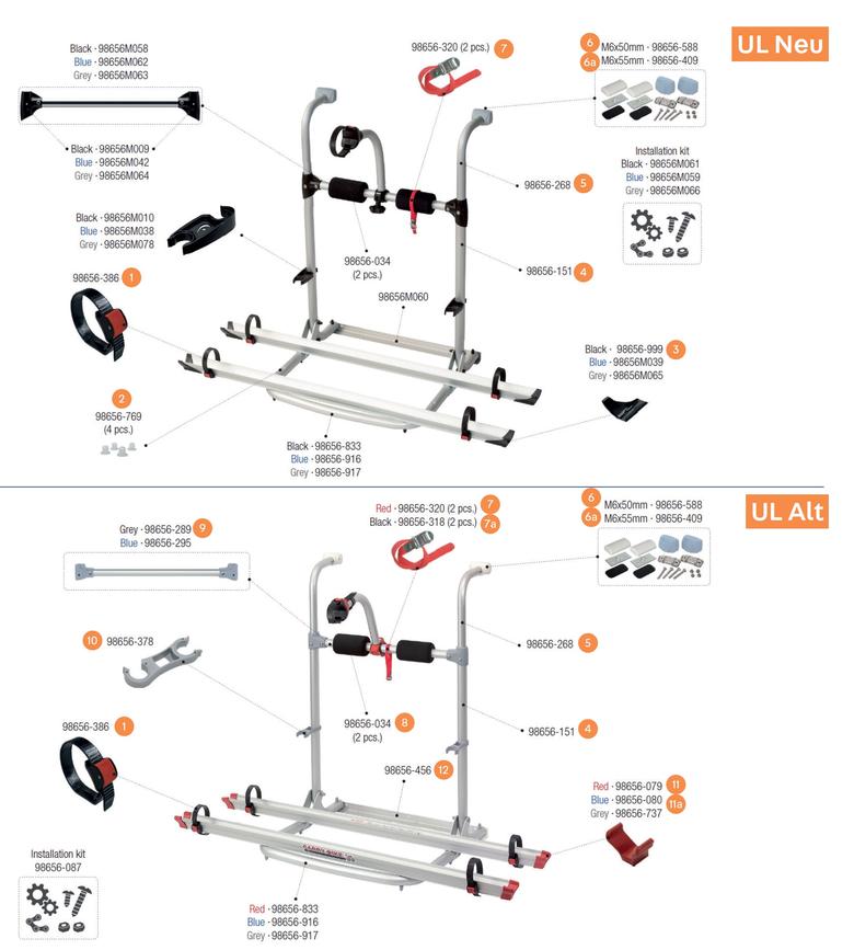 Carry Bike UL új / UL Version 2015 alkatrészek 